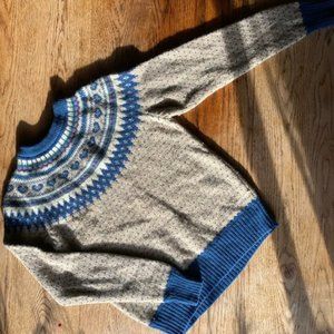 Woolrich Wool Pink blue Green Sweater  Woman XL